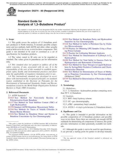 ASTM D5274-00(2019)