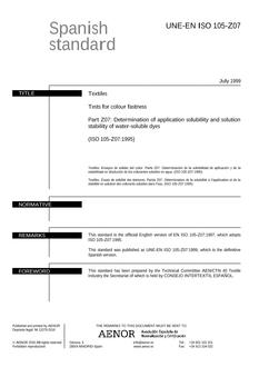 AENOR UNE-EN ISO 105-Z07