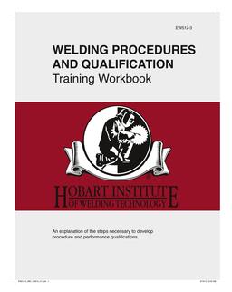 WELDING PROCEDURES AND QUALIFICATION