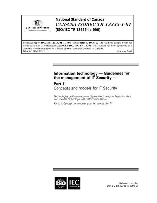 CAN/CSA-ISO/IEC TR 13335-1-01