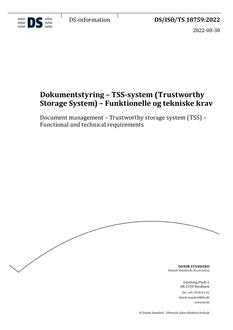 DANSK DS/ISO/TS 18759