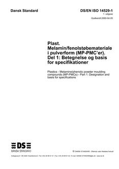 DANSK DS/EN ISO 14529-1