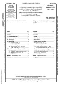 VDI VDI/VDE/NAMUR 2658 BLATT 2