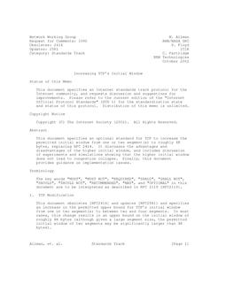 IETF RFC 3390