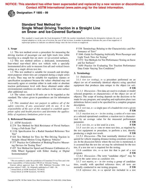 ASTM F1805-99
