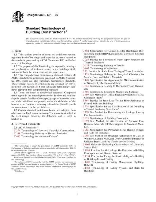 ASTM E631-06