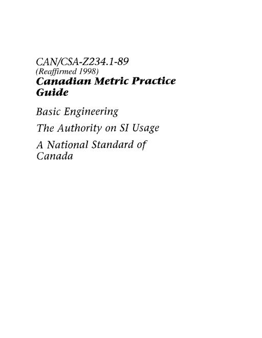 CAN/CSA Z234.1-89 (R1995)