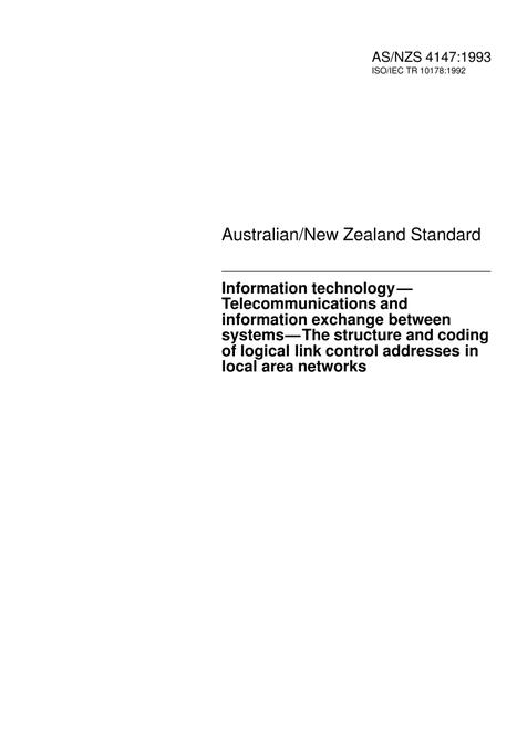 AS/NZS 4147:1993