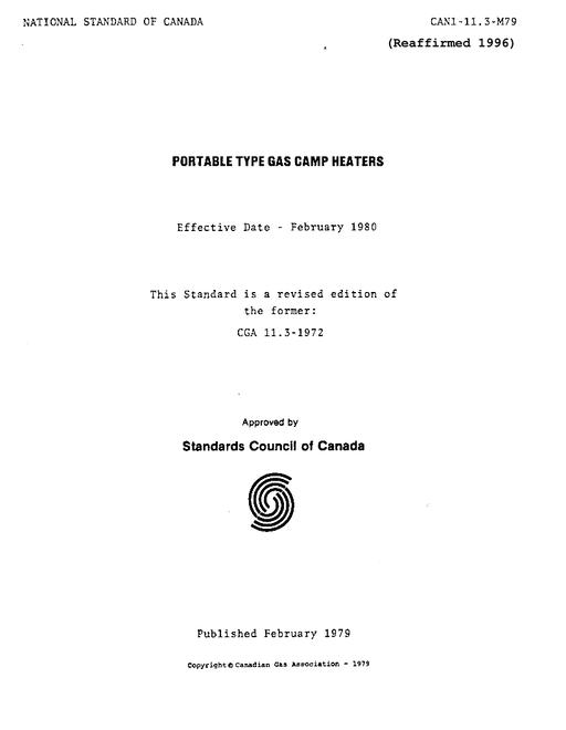 CSA 11.3-M79 (R1996)