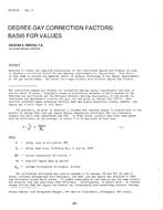 CH-81-03-4 -- Degree-Day Correction Factors: Basis for Values