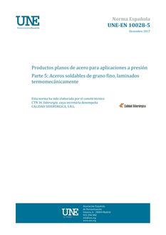 AENOR UNE-EN 10028-5