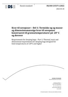 DANSK DS/ISO 23537-1