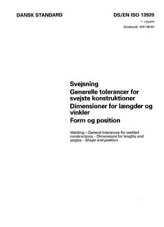 DANSK DS/EN ISO 13920