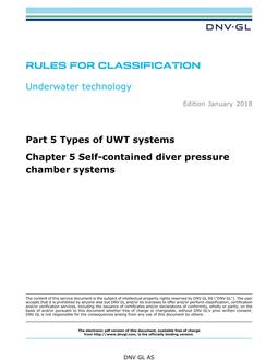 DNV DNVGL-RU-UWT PART 5 CHAPTER 5