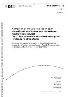 DANSK DS/EN ISO 11844-2