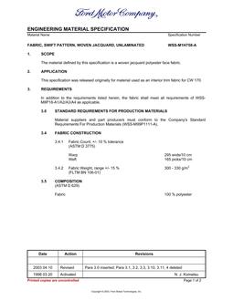FORD WSS-M1H758-A