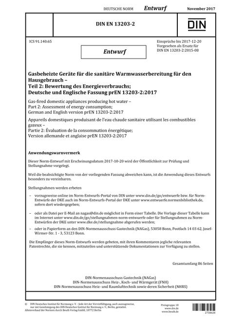 DIN EN 13203-2 - DRAFT