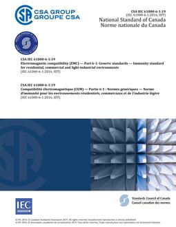 CAN/CSA-IEC 61000-6-1:19 (R2024)