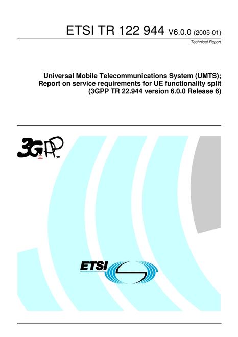 ETSI TR 122 944