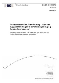 DANSK DS/EN ISO 14175