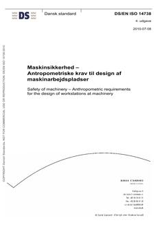 DANSK DS/EN ISO 14738