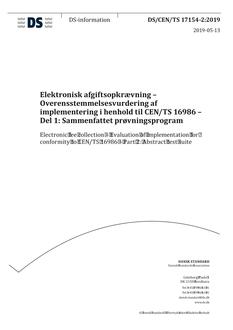 DANSK DS/CEN/TS 17154-2