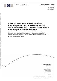 DANSK DS/EN 60811-402