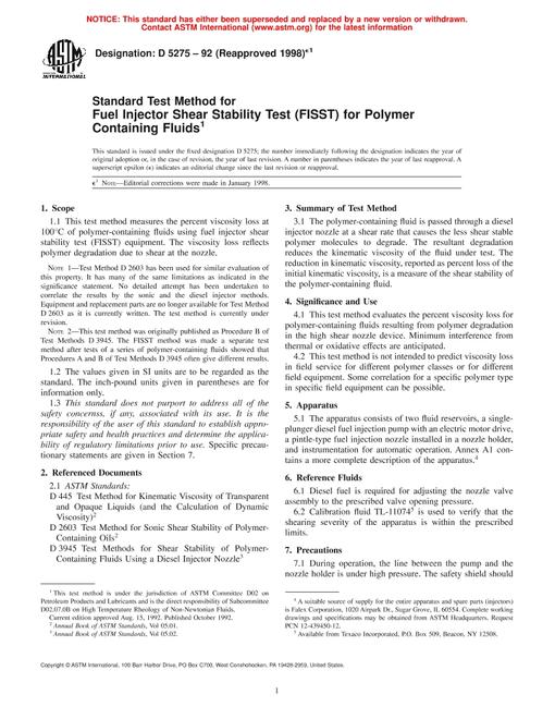 ASTM D5275-92(1998)e1