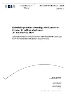DANSK DS/EN 50193-1
