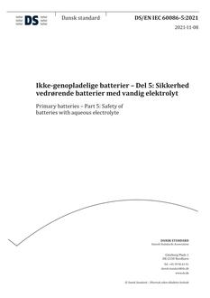 DANSK DS/EN IEC 60086-5