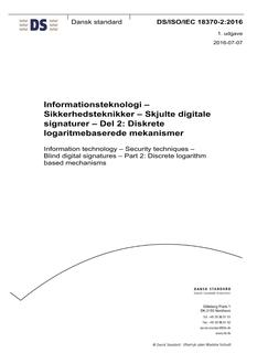 DANSK DS/ISO/IEC 18370-2