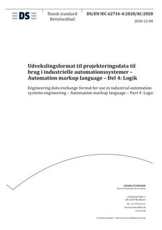 DANSK DS/EN IEC 62714-4