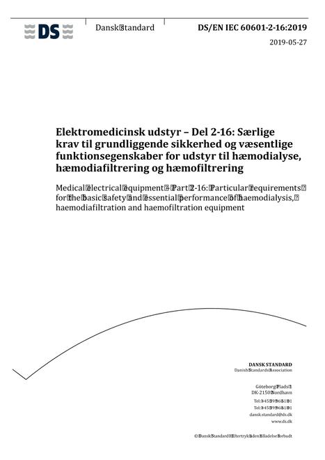 DANSK DS/EN IEC 60601-2-16