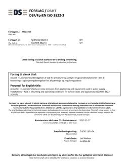 DANSK DSF/FPREN ISO 3822-3