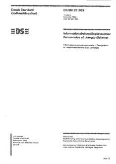 DANSK DS/EN 29983