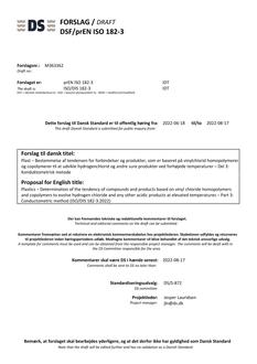 DANSK DSF/PREN ISO 182-3