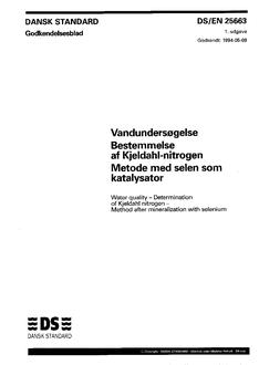 DANSK DS/EN 25663