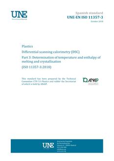 AENOR UNE-EN ISO 11357-3