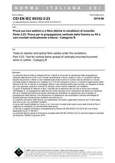 CEI EN IEC 60332-3-23