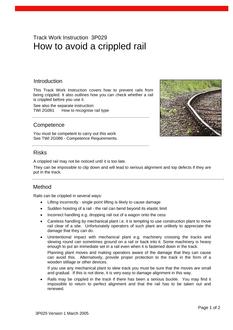 NR TWI 3P029 ISSUE 1