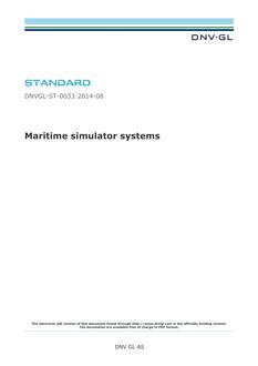DNV DNVGL-ST-0033