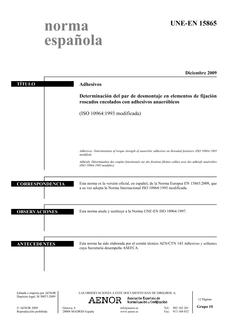 AENOR UNE-EN 15865