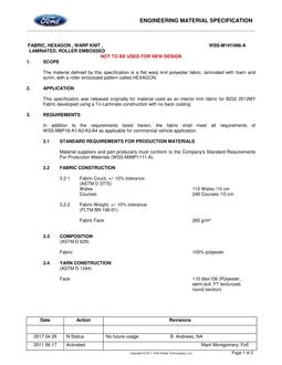 FORD WSS-M1H1066-A