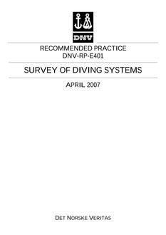 DNV DNV-RP-E401