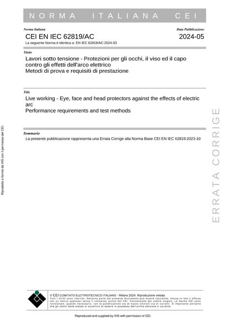 CEI EN IEC 62819/AC