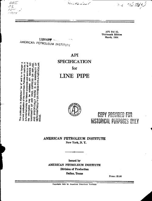 API Spec 5L
