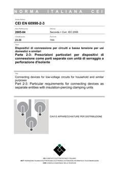 CEI EN 60998-2-3