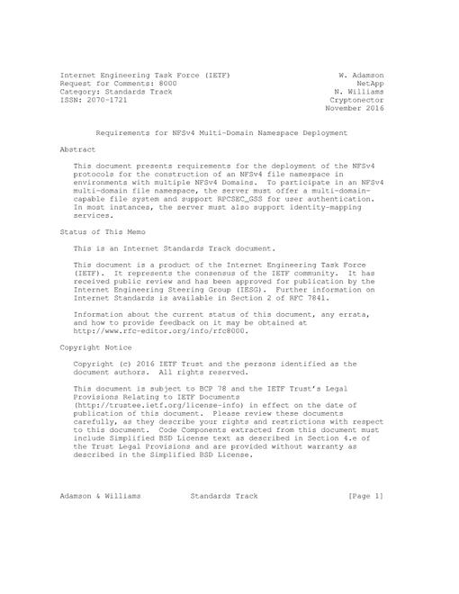 IETF RFC 8000