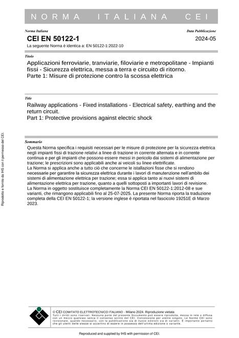 CEI EN 50122-1