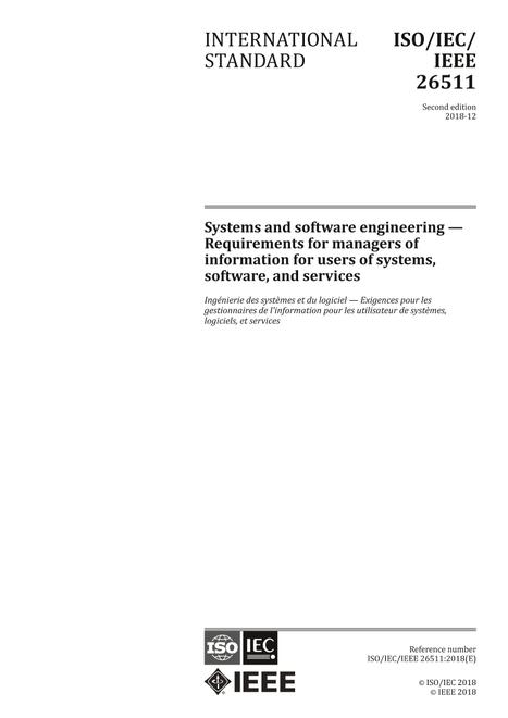 IEEE/ISO/IEC 26511-2018